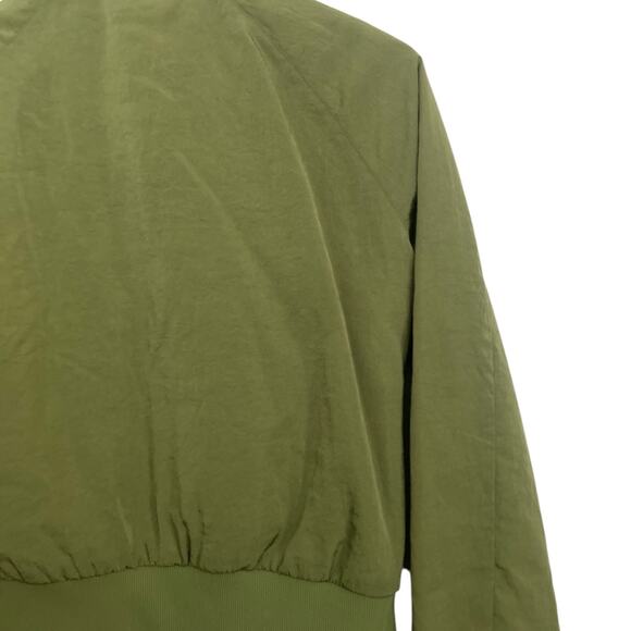 Lululemon Non Stop Bomber Jacket Womens Size 2 Green Reversible Lightweight Coat - Picture 6 of 10